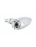 A Ampoule Sifam Paire de Clignotants Bullet - Acier Chrome - Homologues C.E - 12v 21w