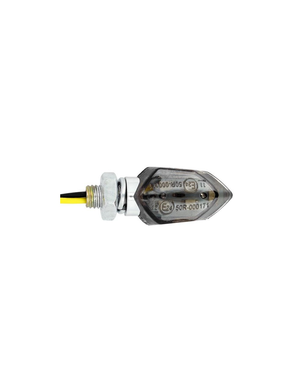 LED Sifam Micro clignotants Universels a LED - Homologues CE - Chrome/fumes