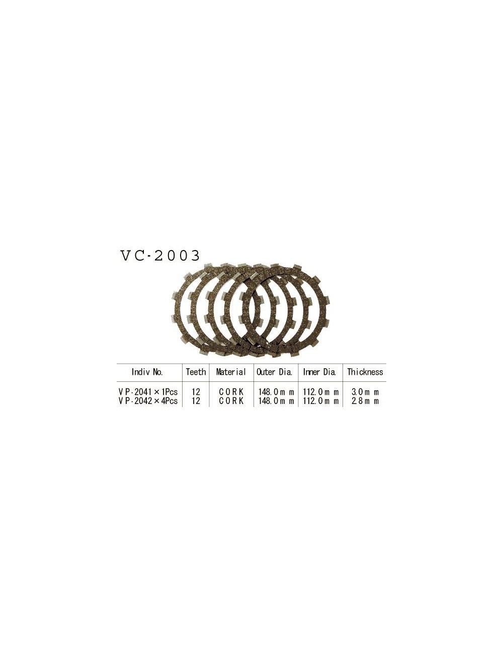 Garnis Kyoto Kit Disques dEmbrayage Garnis Xv 125 Virago 1997/2000