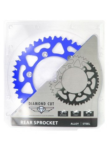 Off Road Esjot Couronne Alu TT Yamaha Bleue - 520 - 49 Dents - Similaire JTA245 - Made in Germany