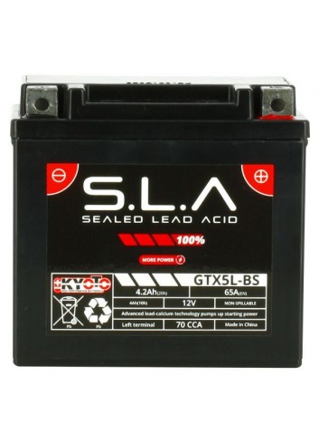 SLA Kyoto Batterie Ytx5l-bs SLA AGM - Sans Entretien - Prete a lEmploi