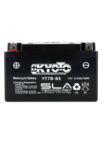 SLA Kyoto Batterie YT7B-BS SLA-AGM - Sans Entretien - Prete a lEmploi