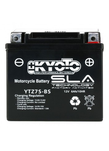 SLA Kyoto Batterie YTZ7S-BS SLA-AGM - Sans Entretien - Prete a lEmploi