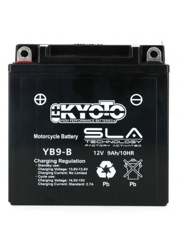 SLA Kyoto Batterie YB9-B SLA-AGM - Sans Entretien - Prete a lEmploi