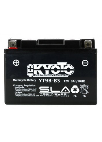 SLA Kyoto Batterie YT9B-BS SLA-AGM - Sans Entretien - Prete a lEmploi