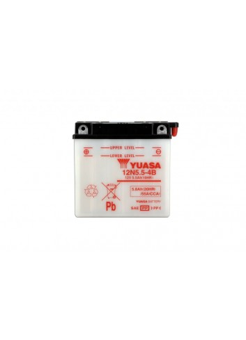 Batt Avec Entretien Yuasa Batterie 12N5-5-4B Conventionnelle Avec Entretien - Livree Sans Acide