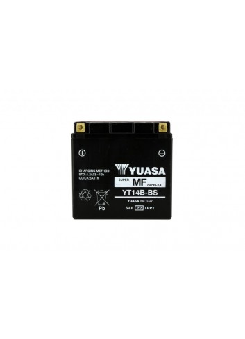 Batt Sans Entretien Yuasa Batterie YT14B-BS AGM - Sans Entretien - Livree Avec Pack Acide