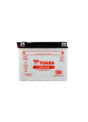Batt Avec Entretien Yuasa Batterie Y50-N18L-A3 Conventionnelle Avec Entretien - Livree Sans Acide