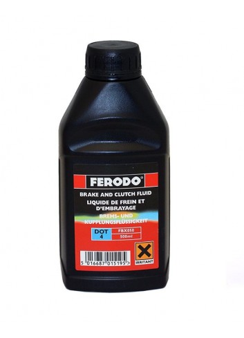 DOT4 Ferodo Liquide de Frein DOT4 500mL - Sae J:1703 Fmvss 116