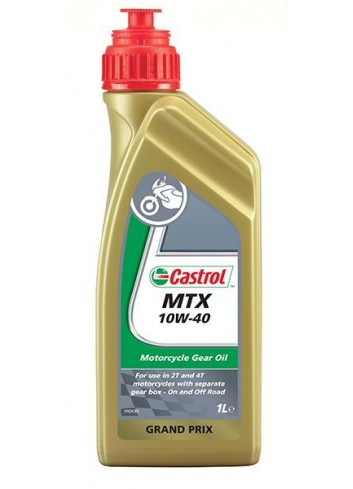 Boite d'huile Castrol Huile de Transmission MTX 10W40 1L EDGE 1L - Minerale 2T/4T
