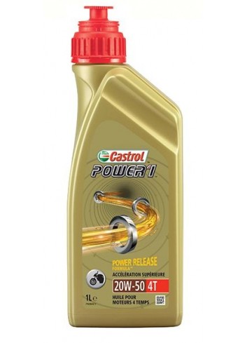 Semi Synthèse 4T Castrol Huile 4T 20W50 POWER1 1L - Semi Synthese
