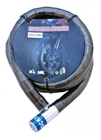 Câble Articulé Star Lock Antivol Cable Articule O22mm x 1m50 Gaine Fumee ROCCOB4