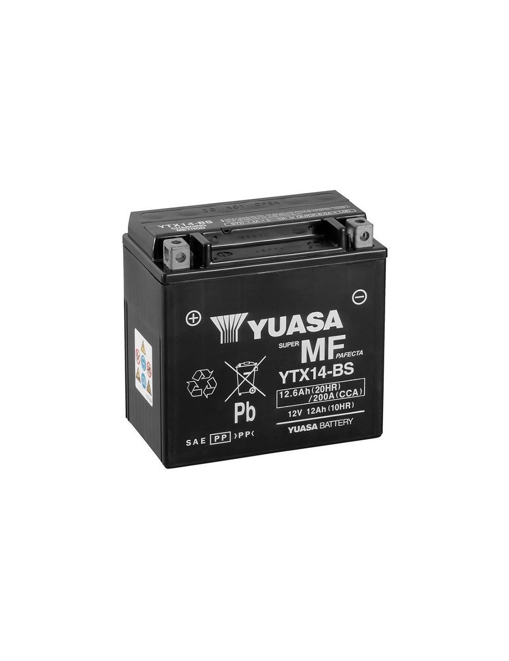 SLA Yuasa Batterie YTX14-BS SLA AGM - Sans Entretien - Prete a lemploi.