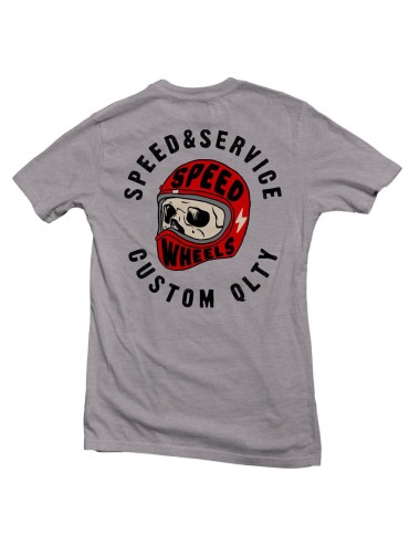 Divers Tee-shirts Gasoline T-Shirt Gris SPEED & SERVICE