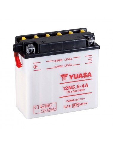 Batterie Yuasa Batterie 12n5.5-4a - Conventionnelle avec entretien - Livrée sans acide